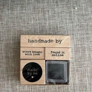 NEW IN BOX Woodblock Rubber Stamps